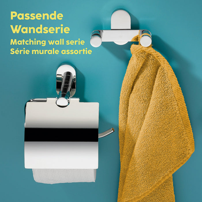 Lucido Toiletborstel en toiletrol set - Zilver - Kela