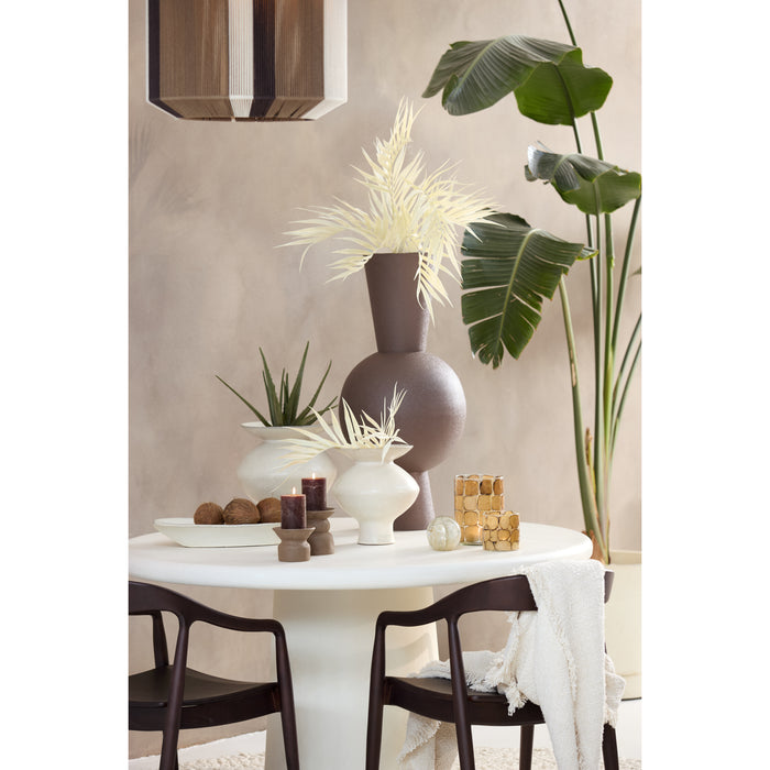 Light & Living Light&living Vaas deco Ø39x83 cm CHEDI mat donker bruin