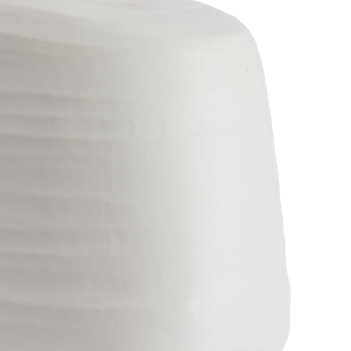 Light&living Vaas deco 29,5x18x38,5 cm GANDORO keramiek mat crème