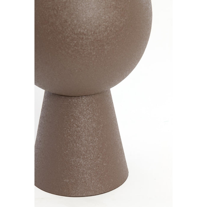 Light & Living Light&living Vaas deco Ø25x60 cm CHEDI mat donker bruin