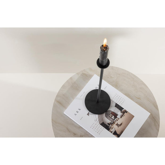 Svea - Carlo ronde bijzettafel - ø50 cm - marmerlook