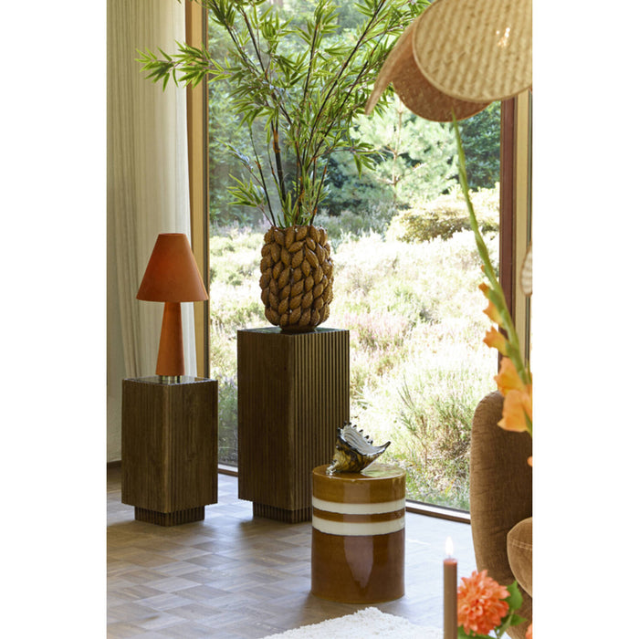 Light&living Vaas deco 32x31x44 cm PALATIK keramiek cognac bruin