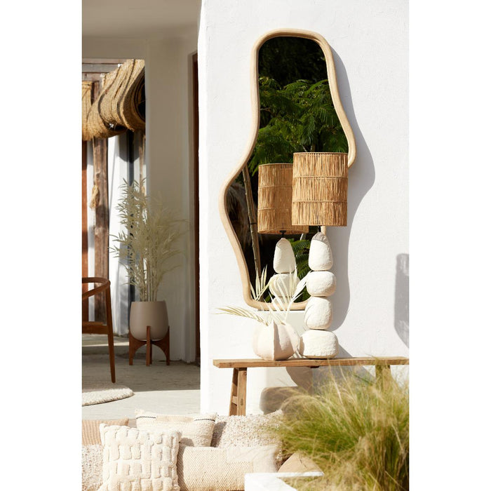 Light&living Vaas deco 26,5x26x23 cm KELAPA keramiek crème