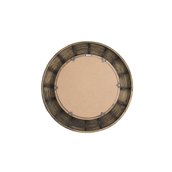 Light & Living Light&living Spiegel Ø71x4,5 cm PIEDRE rotan bruin