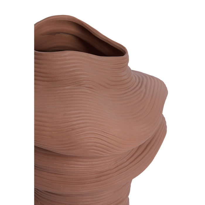 Light & Living Light&living Vaas deco 33,5x32x34 cm LUZZ mat terra