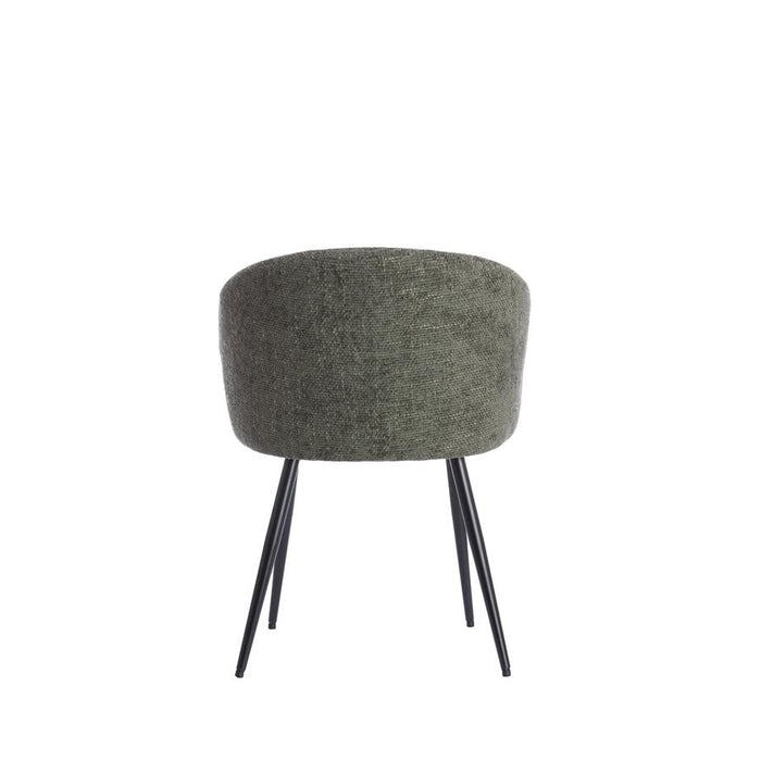 Light&living Eetkamerstoel 58x58x78 cm RADAJA donker groen+zwart