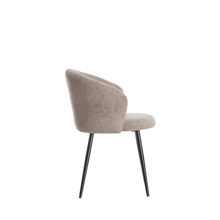 Light & Living Radaja eetkamerstoel - taupe|zwart