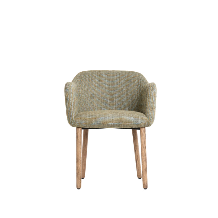 Light&living Eetkamerstoel 62,5x56x76,5 cm BLAINE groen+hout donker...