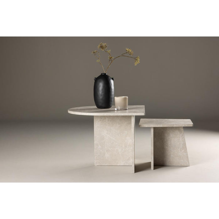 Svea - Matilde salontafel - set van 2 - marmerlook