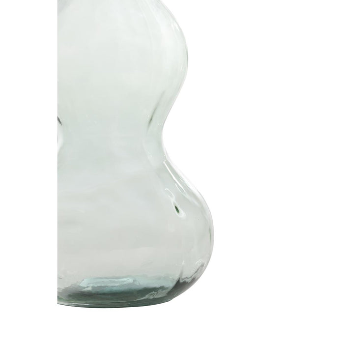 Light & Living Venerio vaas Ø26,5x75 cm - glas lichtgroen