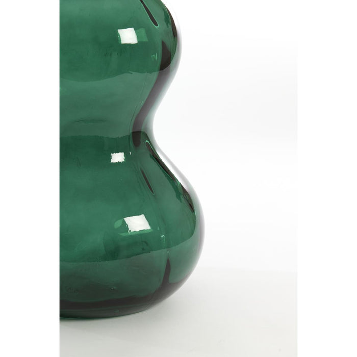 Light & Living Venerio vaas Ø26,5x75 cm - glas donkergroen