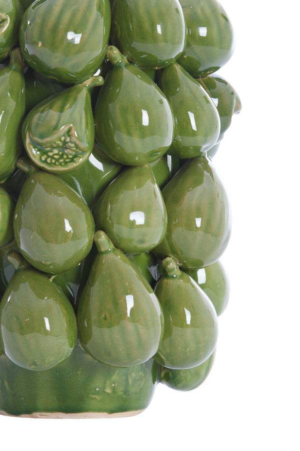 Light&living Vaas deco 23,5x23x32,5 cm NATALIA keramiek donker groen