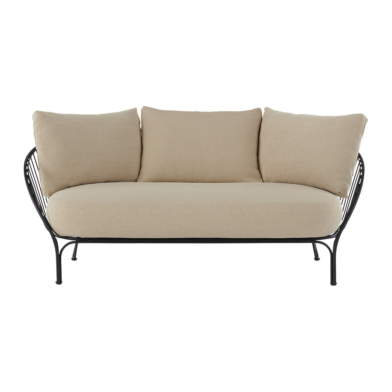 Kartell Hiray Tuinbank- `Beige / Zwart