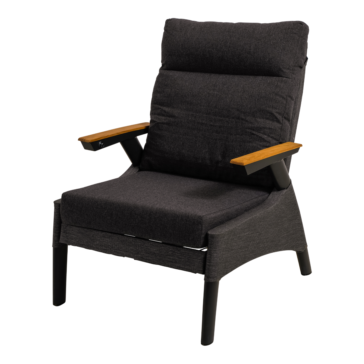 Lesli Living Loungestoel Florence Tessile - zwart