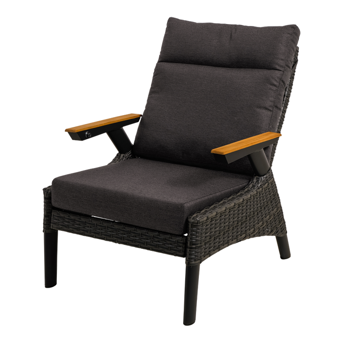 Lesli Living Loungestoel Florence Forte - zwart