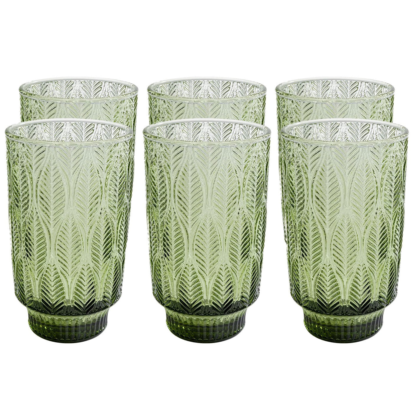 Kare Design Fogli Waterglazen groen 6st