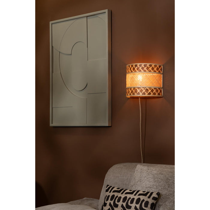 GOOD&MOJO Wandlamp Langkawi - Naturel - Ø32cm