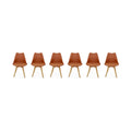 sweeek - Set van 6 eetkamerstoelen, 42x55x81cm