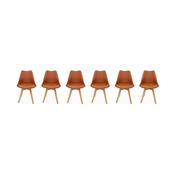sweeek - Set van 6 eetkamerstoelen, 42x55x81cm