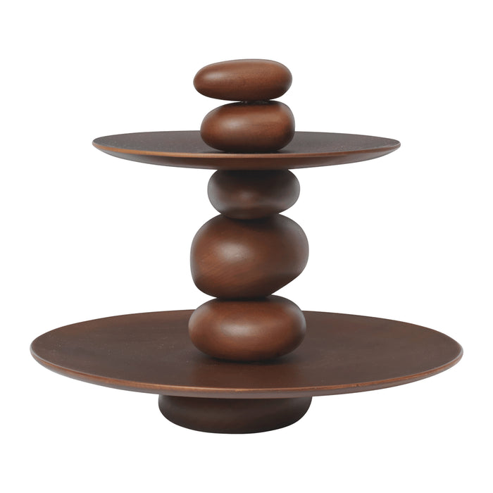 Ferm Living Pebble Etagère - Donkerbruin