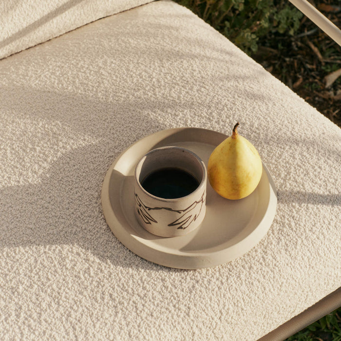 Ferm Living Desert Lounger -  Pure Bouclé - Cashmere / Off-White