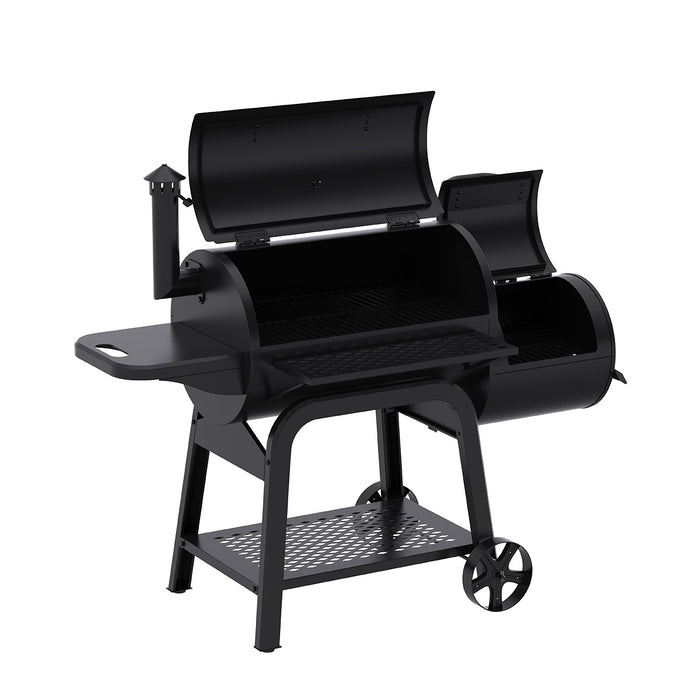 Patton Oklahoma Smoker Houtskoolbarbecue - Zwart