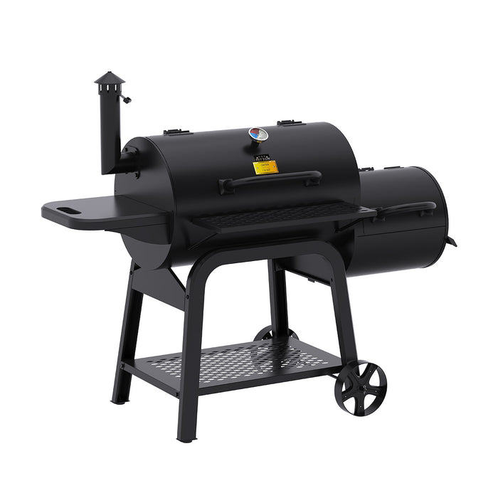 Patton Oklahoma Smoker Houtskoolbarbecue - Zwart