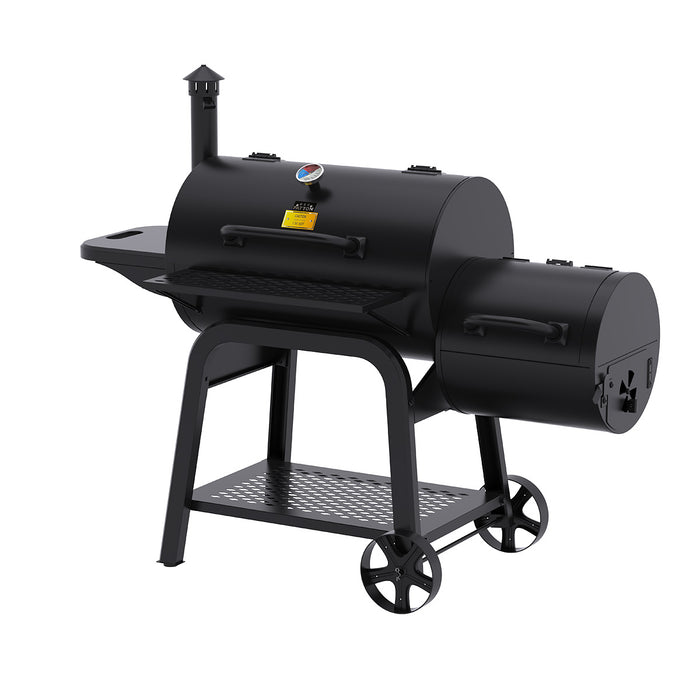 Patton Oklahoma Smoker Houtskoolbarbecue - Zwart
