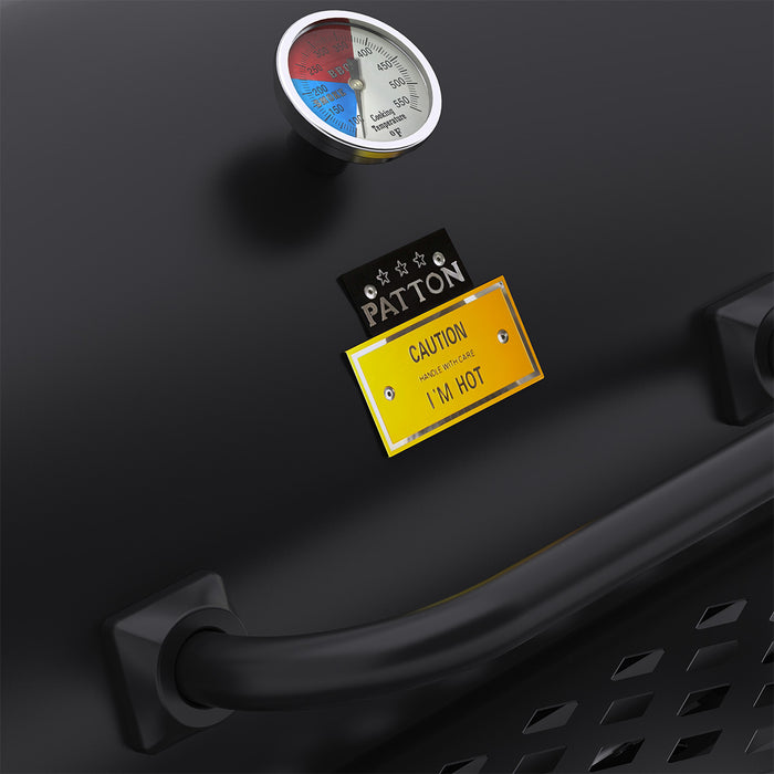 Patton Oklahoma Smoker Houtskoolbarbecue - Zwart