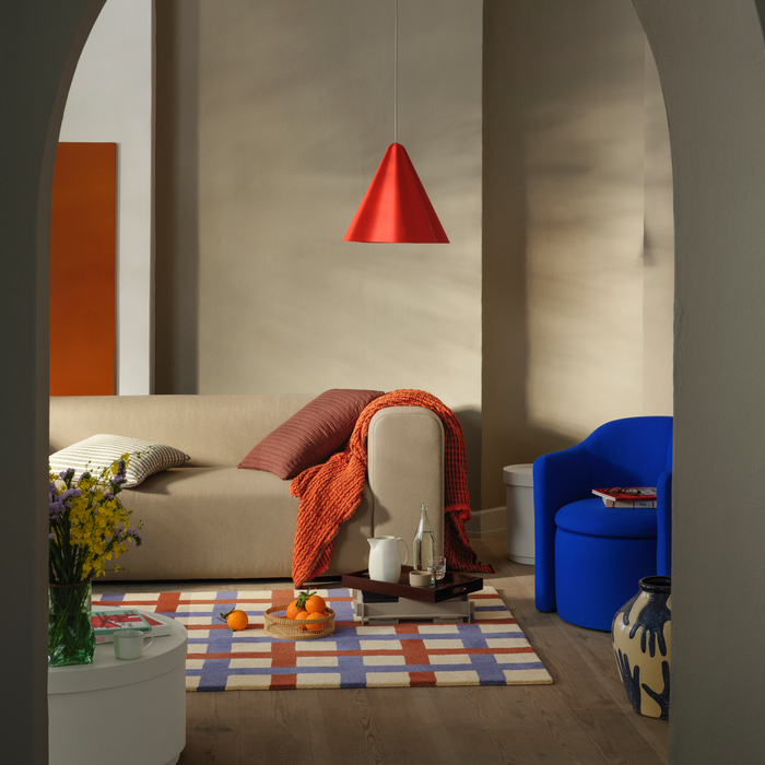 Broste Copenhagen Edith Vloerkleed - Blauw