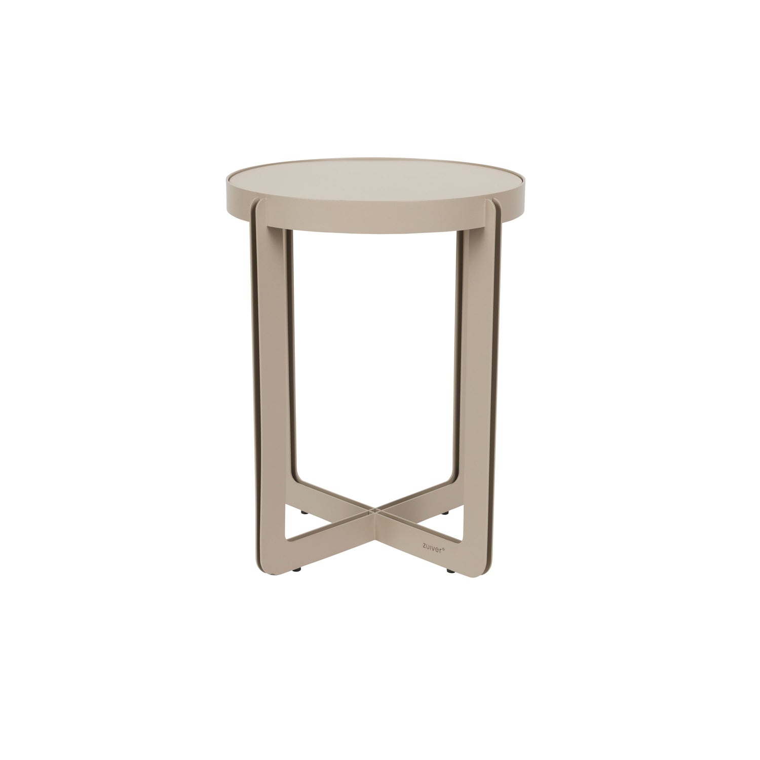 Zuiver Centre Bijzettafel Rond 42.50 cm Beige