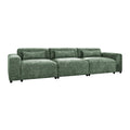 by fonQ Velura 3-zitsbank - Chenille - Groen