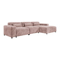 by fonQ Velura Hoekbank Rechts Big - Chenille - Oudroze