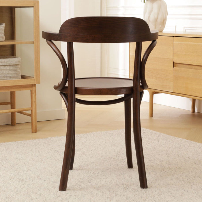 Fameg Thijs Houten Eetkamerstoel Walnoot - Met Armleuning