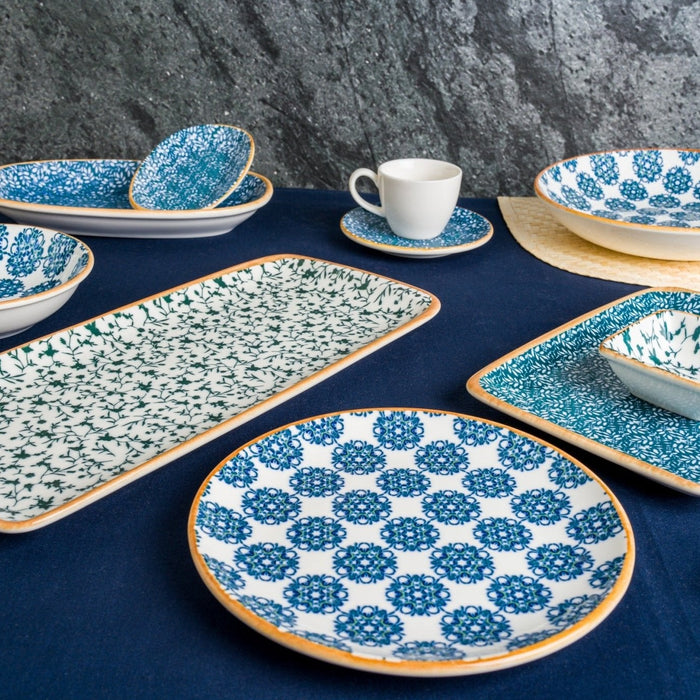 Bonna Gebaksbord - Lotus - Porselein - 19 cm - set van 6