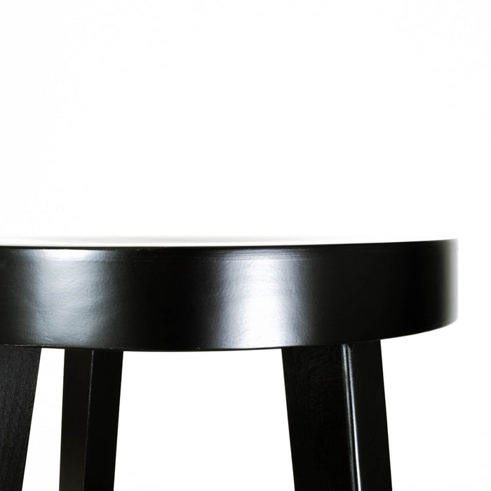 Fameg Fico houten barkruk zwart gebeitst - 61 cm