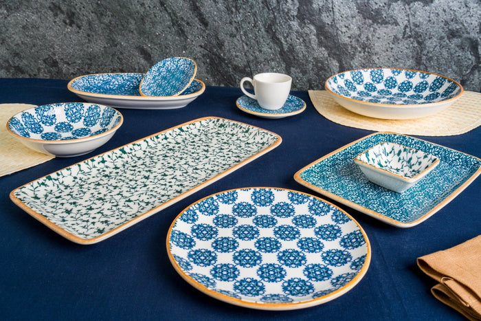 Bonna Serveerschaal - Calif - Porselein - 31x24 cm - set van 2