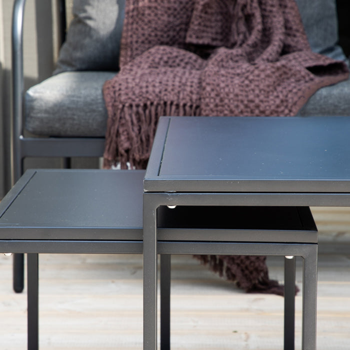 Fjôrd - Tuinset Zwart|Grijs - Staal - Sopot