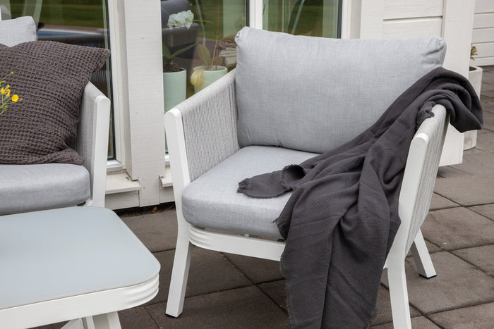 Fjôrd - Tuinset Wit Lounge - Aluminium - Virya