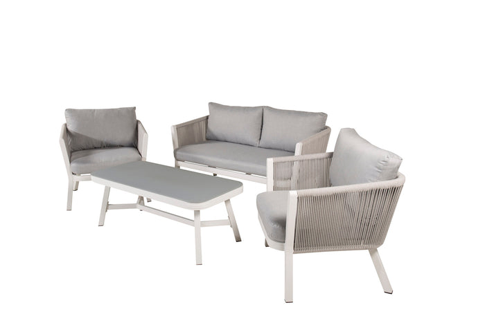 Fjôrd - Tuinset Wit Lounge - Aluminium - Virya