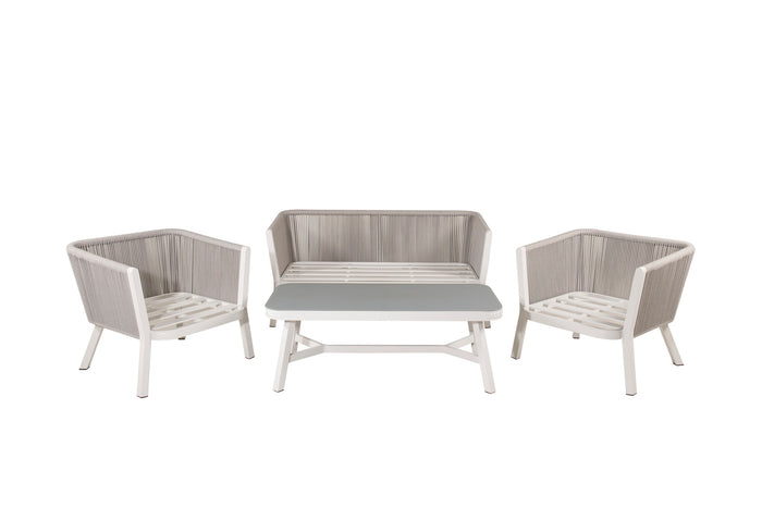 Fjôrd - Tuinset Wit Lounge - Aluminium - Virya
