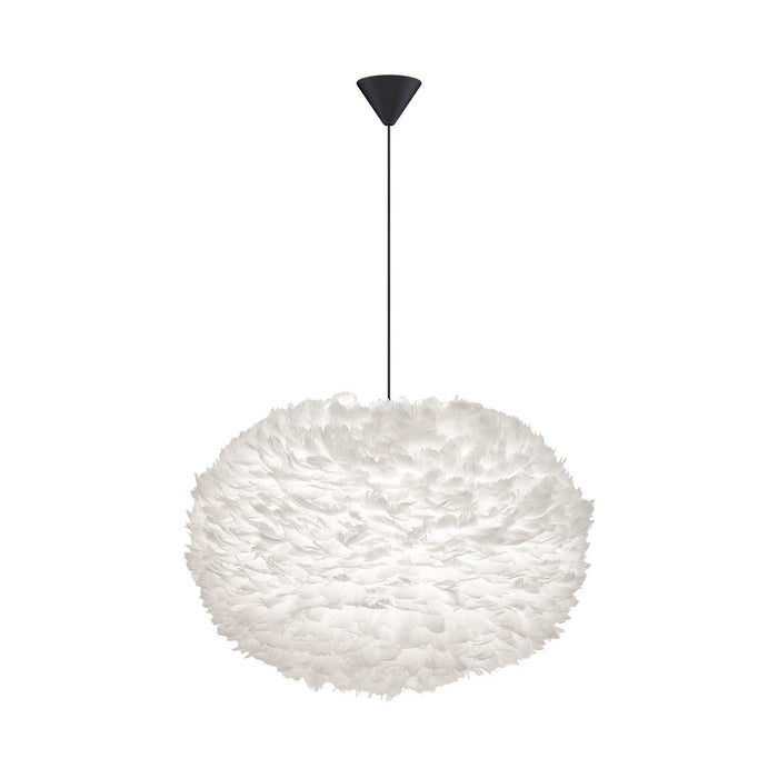Umage Eos X-large hanglamp white - met koordset zwart - Ø 75 cm