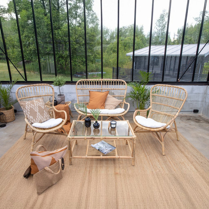 Fjôrd - Loungeset Naturel - Rotan - Ella