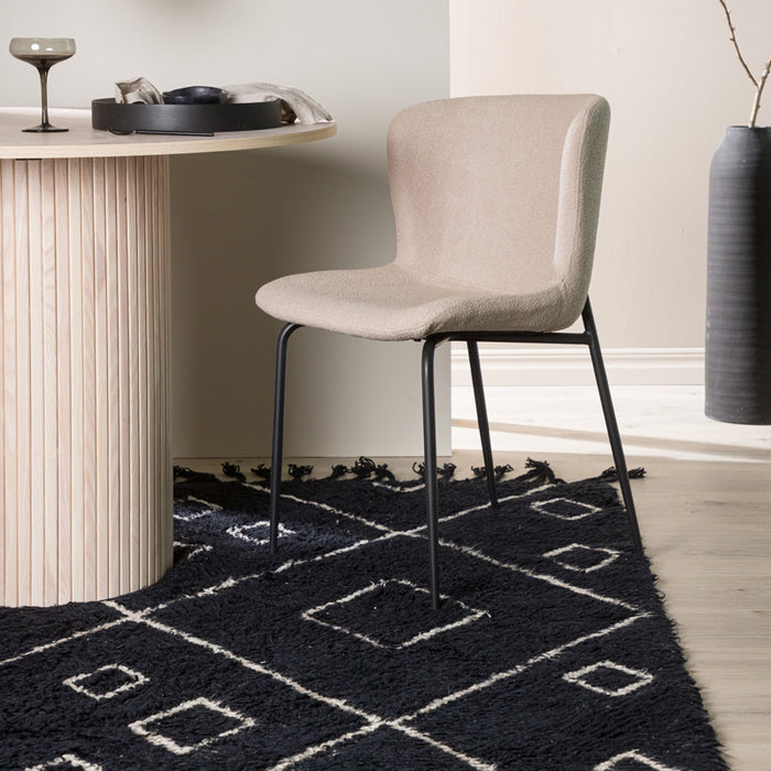 Fjôrd - Vloerkleed Zwart - 200x300cm - David