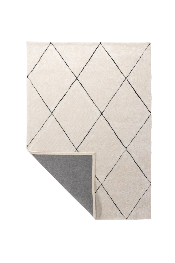 Fjôrd - Vloerkleed Zwart - 290x200cm - Patrik