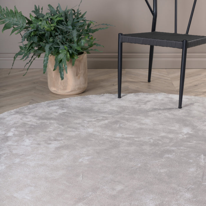 Fjôrd - Vloerkleed Zilver - Ø200cm - Indra