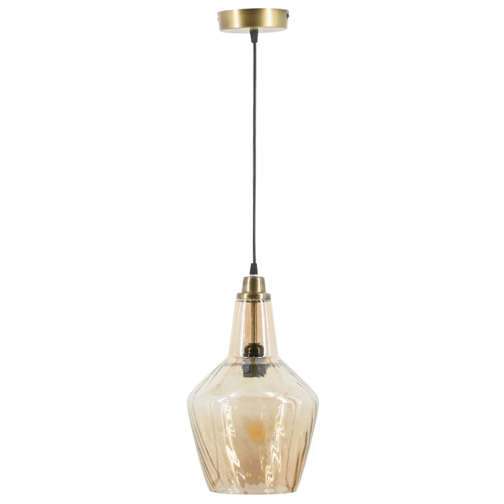Hanglamp Eetkamer Woonkamer Slaapkamer - Vintage - Goud - 33 cm