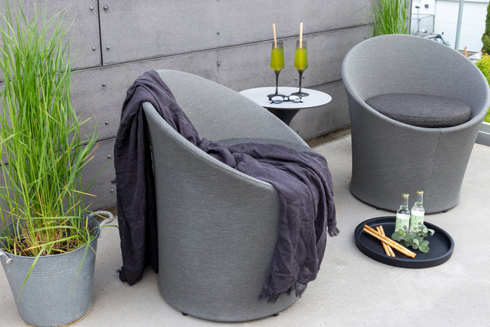 Fjôrd - Loungeset Zwart|Grijs - Spoga