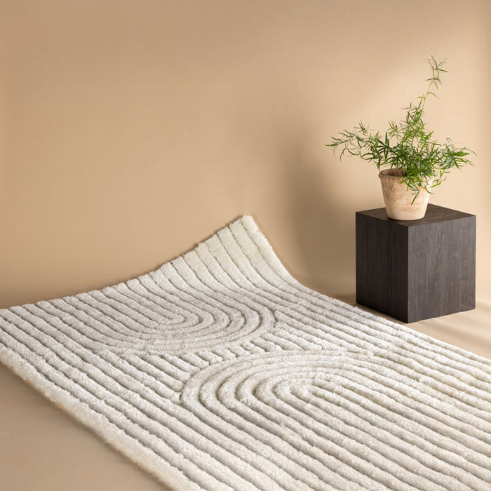 Fjôrd - Vloerkleed Wit - 230x160cm - Niklas