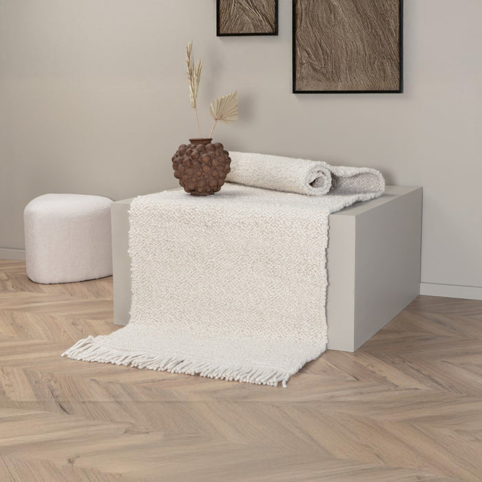 Fjôrd - Vloerkleed Wit - 80x250cm - Betina